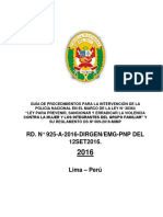 Guía de procedimientos policiales en casos de violencia