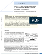 Movic2020: Parameter Estimation Via Fokker-Planck Type Residual: Application To Linear Stationary Random Vibration