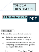 2.0 Differentiation DM 025 (Student Note)