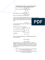 relation between enthalpy and internal energy and work 1.1.3