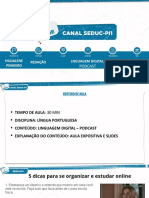 1 Série - 20 de Maio - Redação - Linguagem Digital - Podcast