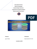 Dilatacion Termica Lab Fisica II