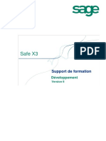 Safe X3. Support de Formation. Développement. Version 6