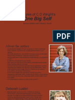 Analysis of C.D Wright's: One Big Self