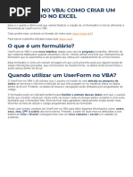 UserForm No VBA - Como Criar Um Formulário No Excel