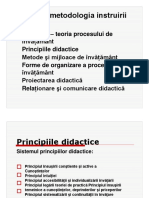 Principiile didactice