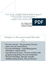 T.Y. B. Sc. Computer Science Sem-V: Chapter 2: Processes and Threads