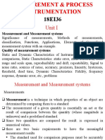 Unit I: Measurement and Measurement Systems