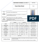 Flexible Flame Retardant Foam Data Sheet