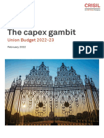 The Capex Gambit: Union Budget 2022-23