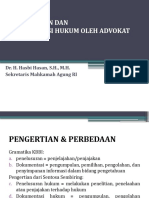 Penelusuran Dokumentasi Hukum - Dr H Hasbi Hasan SH MH - 2020