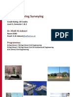 Civil Engineering Surveying: Dr. Khalil Al-Juboori