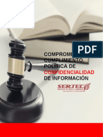 COMPROMISO DE CUMPLIMIENTO, POLÍTICA DE CONFIDENCIALIDAD DE INFORMACIÓN SERTEC FINAL