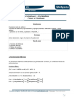 Mathematiques Toutes Series Etudes de Fonction Cours