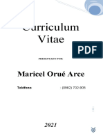 Curriculum Maricel Orue Arce