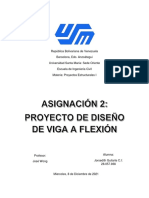 PROYECTO DISEÑO DE VIGA A FLEXIÓN 