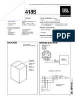 JBL Mp418S: Technical Manual