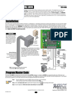 Installation: Stand Alone Digital Lock