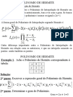 Polinômio de Hermite: interpolação de funções e derivadas