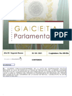 Gaceta Parlamentaria Año 3 Segundo Periodo Receso 30 08 2021 No 659 Bis