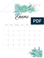 Calendario Con Flores via Www.sweethings.net