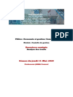 Jy Exercice Jjcontrole de Gestion S6 Jamal Youssef Jeudi 14-05-2020 PDF Jeudi 14 Mai 2020 2