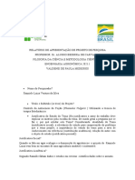 Ranillele - Relatório de Apresentação de Projeto de Pesquisa