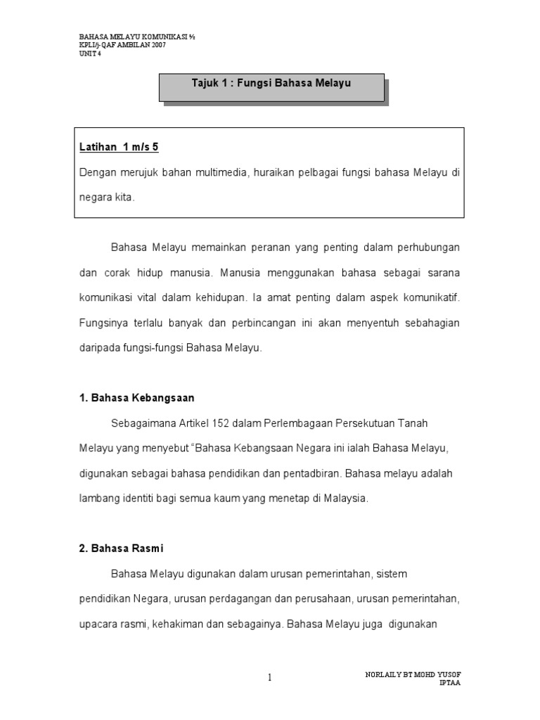 Bahasa Melayu Mei Jun Pdf