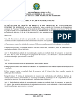 Portaria N 1512021-Progep - Retifica Prazos Portaria N 2002018 - Normas para Composicao Das Bancas Examinadoras