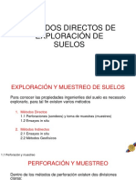 1.4 Exploración Suelos - Métodos Directos