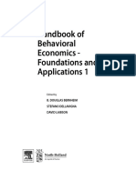 Handbook of Behavioral Economics - Foundations and Applications 1