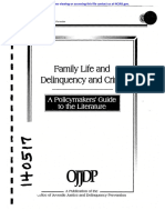 Family Life and Delinquency and Crime: Policymakers'Guide