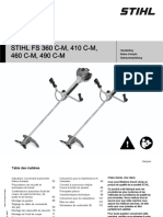 STIHL FS 360 C-M, 410 C-M, 460 C-M, 490 C-M: Handleiding Notice D'emploi Gebrauchsanleitung