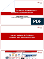 Acuerdo de Gobierno A Gobierno para La Reconstrucción Con Cambios