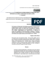 A Proteo de Dados Sensveis No Sistema Normativo Brasileiro Sob o Enfoque Da Lei Geral de Proteo de Dados LGPD