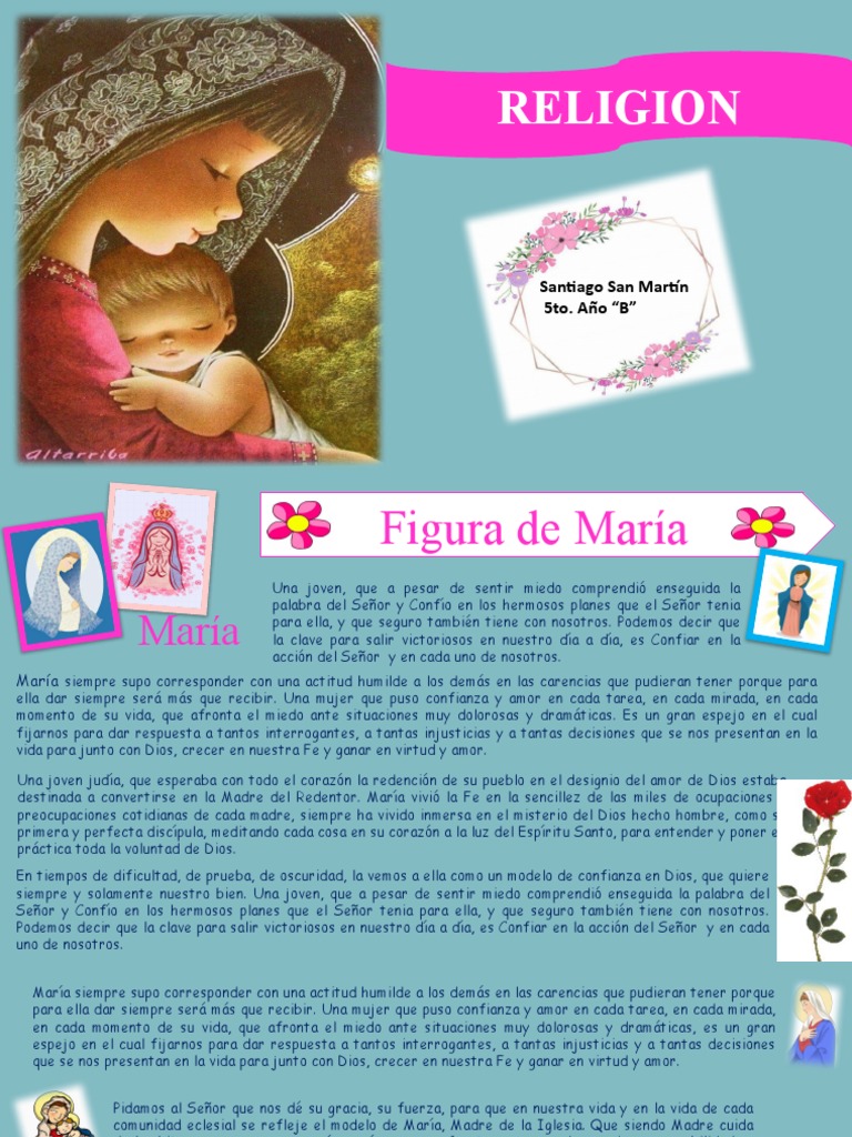María: Modelo de Fe y Servicio | PDF | María, madre de Jesús | Amor