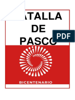 Plan Conmemoraciòn Del Bicentenario de La Batalla de Pasco 2021