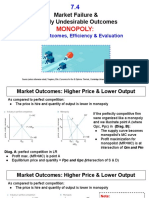 7.4 Monopoly - Market Outcomes, Efficiency and Evaluation