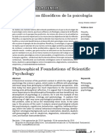 Fundamentos Filosóficos de La Psicología Científica