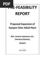 Pre-Feasibility: Proposed Expansion of Ganjam Chlor Alkali Plant