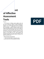 Development of Affective Assessment Tools