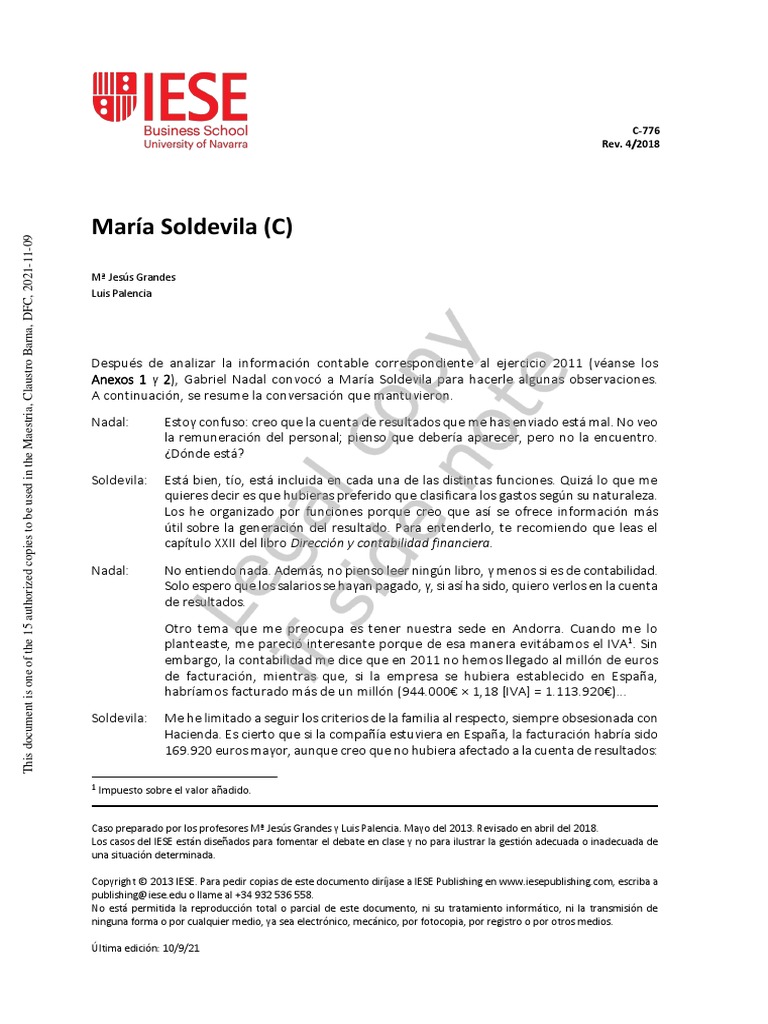 C 0776 María Soldevila (C) PDF Contabilidad Amortización (Negocio)