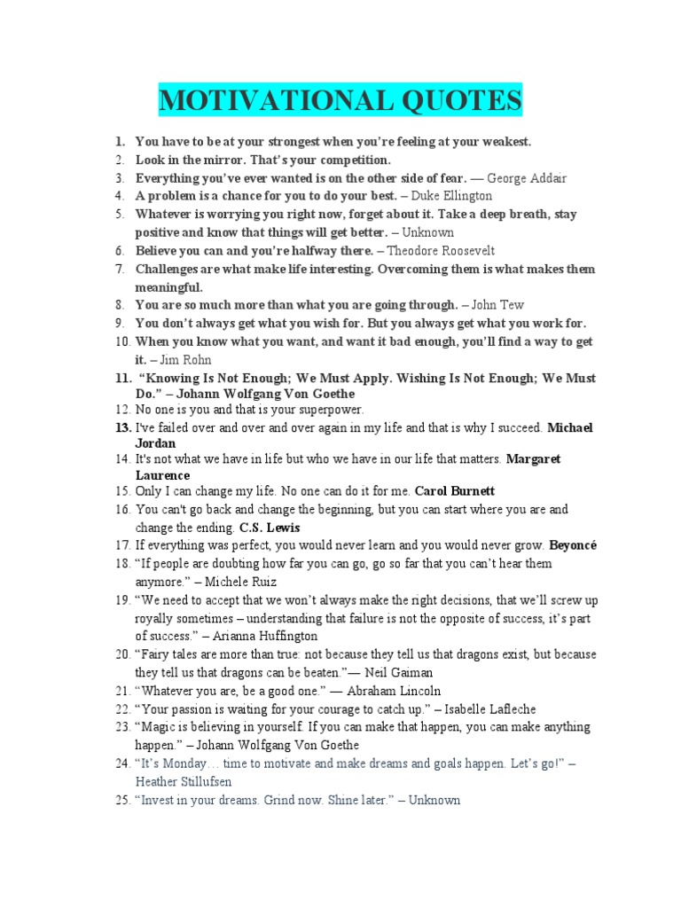 Motivational Quotes PDF