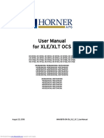 User Manual For Xle/Xlt Ocs