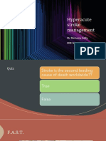 Hyperacute Stroke Management