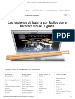 Clases de batería en línea para principiantes _ partitura de percusión