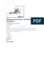 Mechanical Speed Reducer - 3D Exploded View (Solidworks) : Recomendado