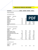 Análisis de Precios Unitarios