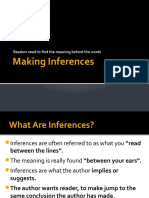 Making Inferences: Readers Need To Find The Meaning Behind The Words