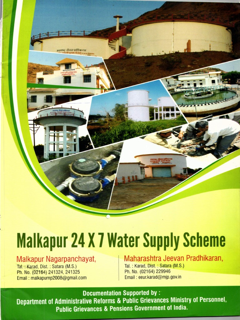 Malkapur 24x7 Water Supply Scheme Overview | PDF | Water Supply | Water